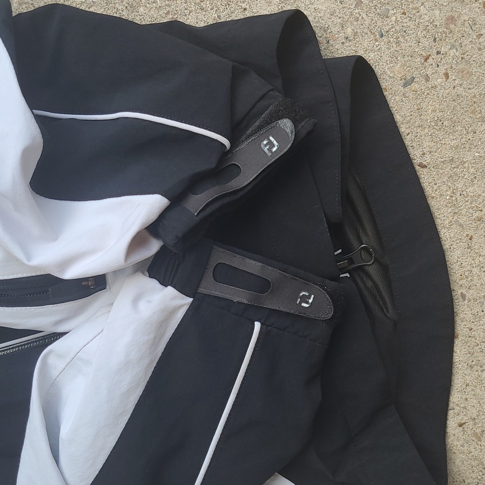 FOOTJOY x Titleist Black Tour Collection Golf‎ Sz M Full Zip Windbreaker Jacket - Picture 10 of 11